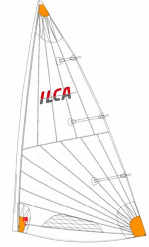 ILCA 4 Mk2 Class Legal Rolled Sail